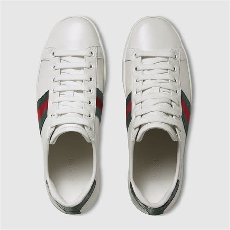 gucci leather low top sneakers|gucci ace sneakers kingsnake.